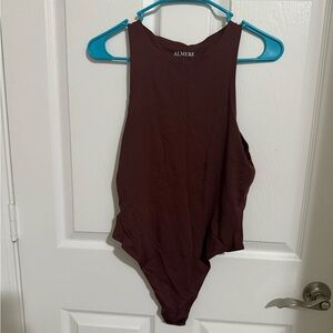 Brown nylon bodysuit